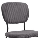 Καρέκλα τραπεζαρίας Kevin Megapap γκρι ύφασμα - μεταλλικό μαύρο πόδι 48x51x87εκ. - Image 11