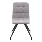 Καρέκλα τραπεζαρίας Bianca Megapap μπεζ ύφασμα - μεταλλικό μαύρο πόδι 43x56x84εκ. - Image 7