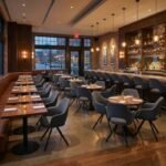 Πολυθρόνα τραπεζαρίας Gabriel Megapap γκρι ύφασμα - μεταλλικό μαύρο πόδι 58x60x85εκ. - Image 4