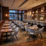 Πολυθρόνα τραπεζαρίας Gabriel Megapap μπεζ ύφασμα - μεταλλικό μαύρο πόδι 58x60x85εκ. - Image 4