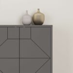 Μπουφές Dune Megapap χρώμα ανθρακί 184x35x77,4εκ. - Image 4