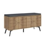 Παπουτσοθήκη Dune Megapap χρώμα ανοιχτό καρυδί 107x35x55εκ. - Image 5