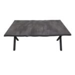 Τραπέζι Walter Megapap Mdf - μεταλλικό χρώμα σκούρο γκρι σκυροδέματος 160x80x75εκ. - Image 5