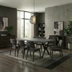 Τραπέζι Walter Megapap Mdf - μεταλλικό χρώμα σκούρο γκρι σκυροδέματος 200x100x75εκ. - Image 2