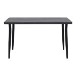 Τραπέζι Levico Megapap Mdf - μεταλλικό χρώμα σκούρο γκρι σκυροδέματος 130x75x75εκ. - Image 4