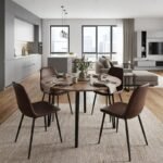 Τραπέζι Zeno Megapap χρώμα ακακίας Ø110x73,5εκ. - Image 2