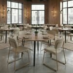 Τραπέζι Zeno Megapap χρώμα ακακίας Ø110x73,5εκ. - Image 3