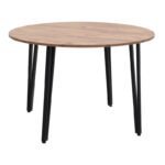 Τραπέζι Zeno Megapap χρώμα ακακίας Ø110x73,5εκ. - Image 4