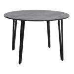 Τραπέζι Zeno Megapap χρώμα σκούρο γκρι σκυροδέματος Ø110x73,5εκ. - Image 4