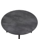 Τραπέζι Zeno Megapap χρώμα σκούρο γκρι σκυροδέματος Ø110x73,5εκ. - Image 5