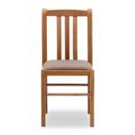 Καρέκλα τραπεζαρίας Derry Megapap από μασίφ ξύλο οξιάς χρώμα καρυδί 42x42x90εκ. - Image 5