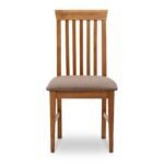 Καρέκλα τραπεζαρίας Francis Megapap από μασίφ ξύλο οξιάς χρώμα καρυδί 48x42x96εκ. - Image 5