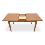 Τραπέζι Adare Megapap μασίφ ξύλο-MDF επεκτεινόμενο χρώμα καρυδί 140/180x78x77εκ. - Image 8