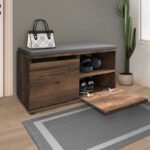 Παπουτσοθήκη Twain Megapap 8 ζευγών χρώμα καπνιστή καρυδιά 80x35x42εκ. - Image 3