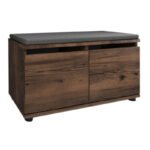 Παπουτσοθήκη Twain Megapap 8 ζευγών χρώμα καπνιστή καρυδιά 80x35x42εκ. - Image 4