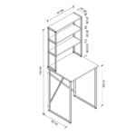 Έπιπλο πλυντηρίου Bobby Megapap χρώμα pine oak 67x60x178εκ. - Image 4