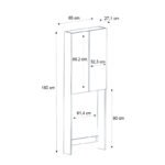 Έπιπλο πλυντηρίου Romme Megapap χρώμα sepet oak 65x27,1x180εκ. - Image 7