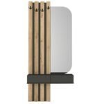 Έπιπλο εισόδου Reyas Megapap χρώμα ανθρακί - sepet oak 90x27x205,6εκ. - Image 6