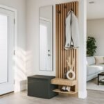 Έπιπλο εισόδου Dumont Megapap χρώμα ανθρακί - sepet oak 104,8x35x198εκ. - Image 3