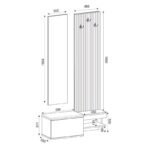 Έπιπλο εισόδου Dumont Megapap χρώμα ανθρακί - sepet oak 104,8x35x198εκ. - Image 7