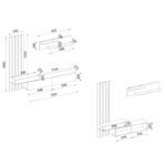 Σύνθεση τηλεόρασης Rosaline Megapap χρώμα λευκό - sepet oak 183x31,3x196,9εκ. - Image 10