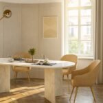 Τραπέζι Cortado Megapap χρώμα λευκό εφέ μαρμάρου 200x90x74εκ. - Image 5