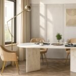 Τραπέζι Cortado Megapap χρώμα λευκό εφέ μαρμάρου 200x90x74εκ. - Image 6