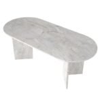 Τραπέζι Cortado Megapap χρώμα λευκό εφέ μαρμάρου 200x90x74εκ. - Image 9