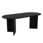 Τραπέζι Cortado Megapap χρώμα sencron black 200x90x74εκ. - Image 6