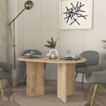 Τραπέζι Cortado Megapap χρώμα sapphire oak 138x80x75εκ. - Image 3