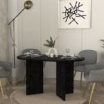 Τραπέζι Cortado Megapap χρώμα sencron black 138x80x75εκ. - Image 3