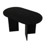 Τραπέζι Cortado Megapap χρώμα sencron black 138x80x75εκ. - Image 6