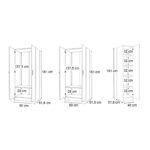 Ντουλάπα ρούχων Vivian Megapap πεντάφυλλη χρώμα φυσικό οξιάς 200x51,8x181εκ. - Image 5