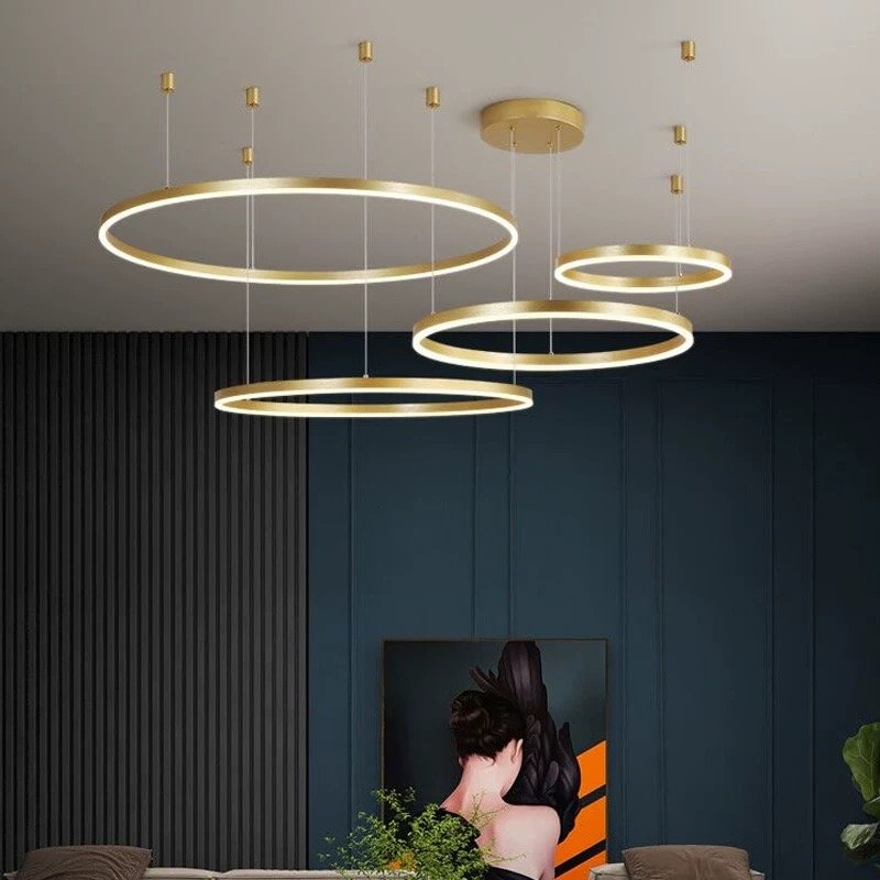 KANKO SE LED 4 KANKO PENDANT GOLD 96 3CCT 80x60x40x20cm IP20 220V 2 YEARS WARRANTY Α1 - Image 1