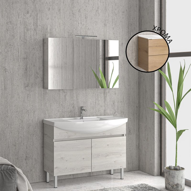 NBIA1008502 Βάση με δύο πόρτες Elvezia 8502 NEW BIANNA 100 KARAG 98x35x63cm - Image 1