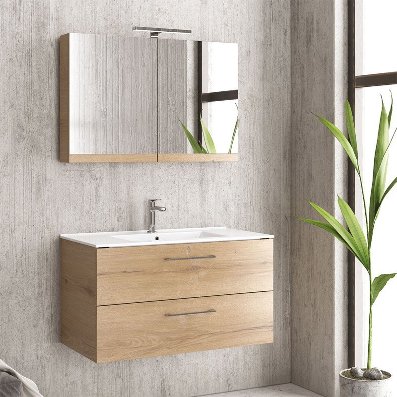 NELS908502 Βάση με δύο συρτάρια Elvezia 8502 NEW ELSA 90 KARAG 89x45x48cm - Image 1