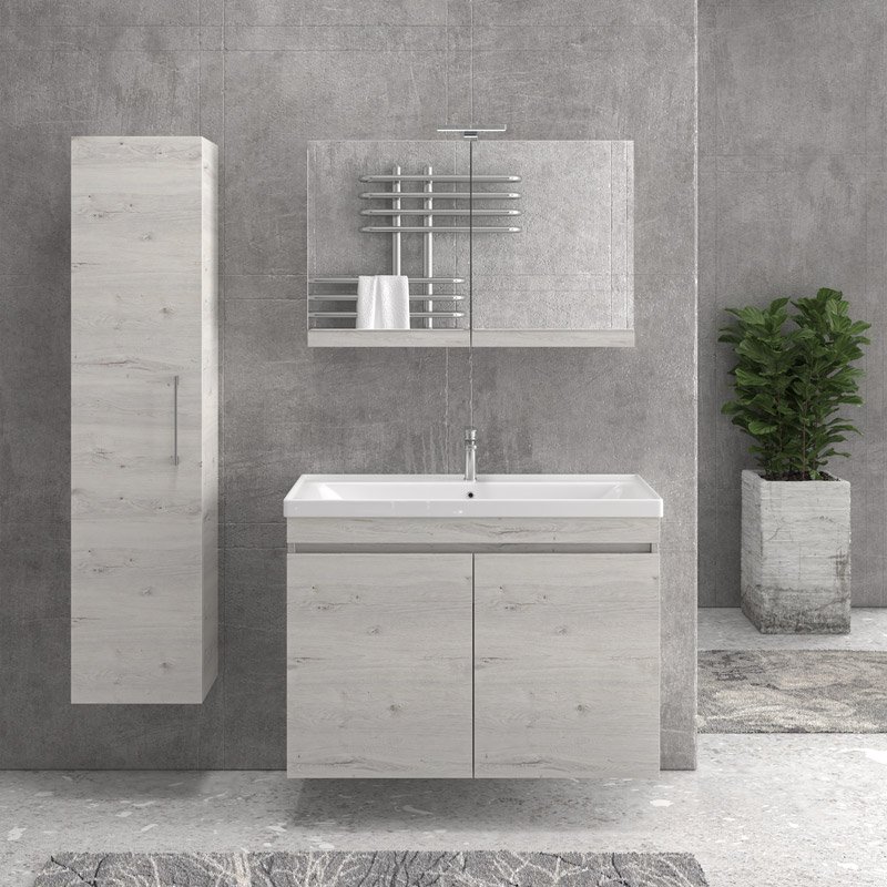 NSAV1008902 Βάση με δύο πόρτες Ice Oak 8902 NEW SAVA 100 KARAG 98x44,5x63cm - Image 1