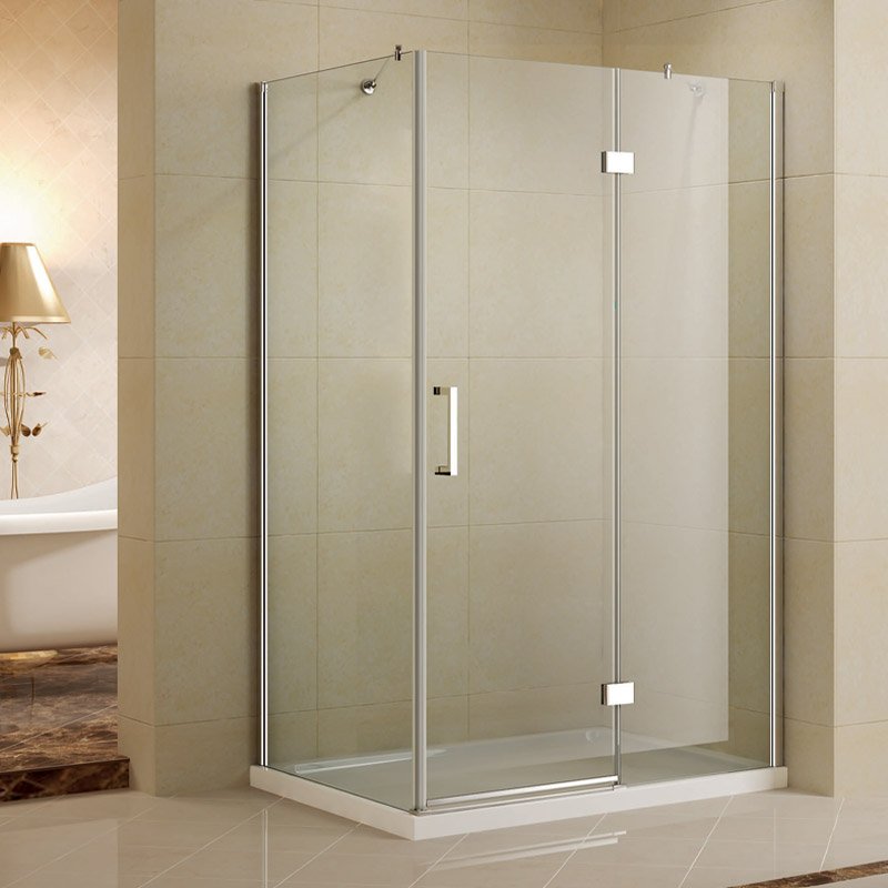 ON50010090L Καμπίνα ορθογώνια με διάφανο κρύσταλλο ON 500 KARAG 100x90x195cm - Image 1