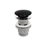 Βαλβίδα νιπτήρος με υπερχείλιση μαύρη S288PPCB-B FERRO