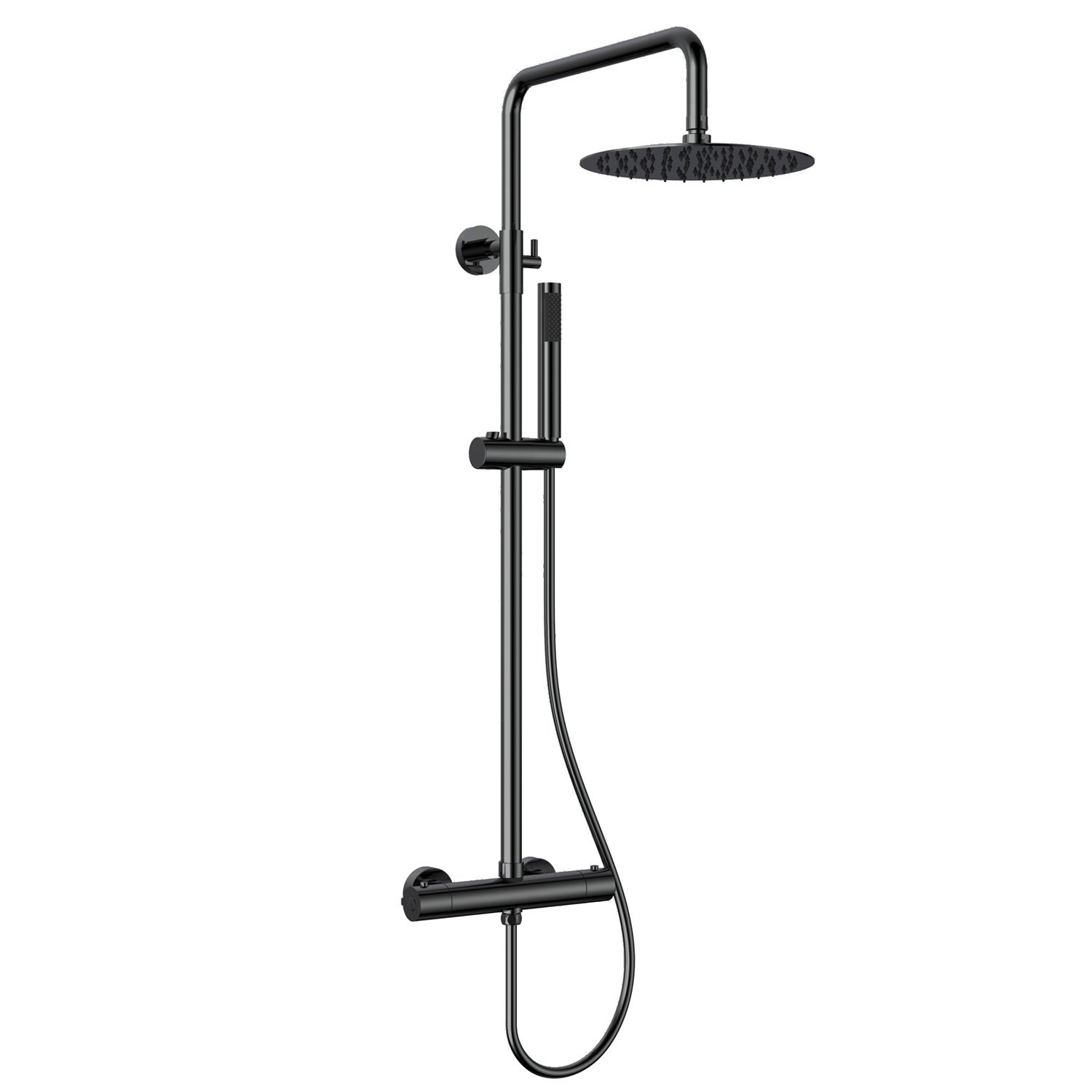 SC418M1231 Θερμοστατική μπαταρία σταθερού ντους ARTEMIS Nero SC418M 1231 KARAG - Image 1