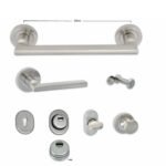 Σετ Εξαρτημάτων Θωρακισμένης Πόρτας Best SD102 - Νίκελ Ματ