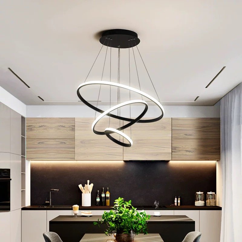 STELINA-TRIO SE LED 80 STELINA PENDANT BLACK 80-60-40cm 85w 3CCT IP20 220V 2 YEARS WARRANTY Β2 - Image 1