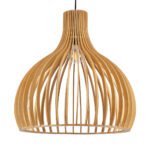 GLOBOSTAR® SCANDINAVIA 01701 Boho Κρεμαστό Φωτιστικό Οροφής με Ντουί 1 x E27 AC 220-240V IP20 - Μπεζ - Μ45 x Π45 x Υ45cm - Image 2