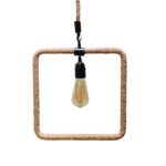 GLOBOSTAR® MALVERN 10001240 Vintage Κρεμαστό Φωτιστικό Οροφής με Ντουί 1 x E27 AC 220-240V IP20 - Μαύρο & Μπεζ - Μ33 x Π22 x Υ33cm