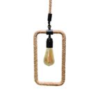 GLOBOSTAR® MALVERN 10001237 Vintage Κρεμαστό Φωτιστικό Οροφής με Ντουί 1 x E27 AC 220-240V IP20 - Μαύρο & Μπεζ - Μ33 x Π18 x Υ22cm - Image 2