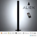 GloboStar® ALIEN-DIVA-BLACK-50-1 ALIEN Design DIVA Μοντέρνο Minimal Nordic Μεταλλικό Φωτιστικό Επιτραπέζιο - Πορτατίφ - Λαμπατέρ Μαύρο LED 8W 1120lm με Ασύρματο Χειριστήριο RF & Dimmer IP20 Ψυχρό Λευκό 6000K Μ3 x Π1.6 x Υ50cm - Image 3