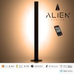 GloboStar® ALIEN-DIVA-BLACK-50-3 ALIEN Design DIVA Μοντέρνο Minimal Nordic Μεταλλικό Φωτιστικό Επιτραπέζιο - Πορτατίφ - Λαμπατέρ Μαύρο LED 8W 960lm με Ασύρματο Χειριστήριο RF & Dimmer IP20 Θερμό Λευκό 3000K Μ3 x Π1.6 x Υ50cm - Image 3