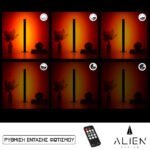 GloboStar® ALIEN-DIVA-BLACK-50-4 ALIEN Design DIVA Μοντέρνο Minimal Nordic Μεταλλικό Φωτιστικό Επιτραπέζιο - Πορτατίφ - Λαμπατέρ Μαύρο LED 8W 800lm με Ασύρματο Χειριστήριο RF & Dimmer IP20 Κόκκινο Μ3 x Π1.6 x Υ50cm - Image 2