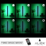 GloboStar® ALIEN-DIVA-BLACK-50-5 ALIEN Design DIVA Μοντέρνο Minimal Nordic Μεταλλικό Φωτιστικό Επιτραπέζιο - Πορτατίφ - Λαμπατέρ Μαύρο LED 8W 800lm με Ασύρματο Χειριστήριο RF & Dimmer IP20 Πράσινο Μ3 x Π1.6 x Υ50cm - Image 2