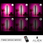 GloboStar® ALIEN-DIVA-BLACK-50-7 ALIEN Design DIVA Μοντέρνο Minimal Nordic Μεταλλικό Φωτιστικό Επιτραπέζιο - Πορτατίφ - Λαμπατέρ Μαύρο LED 8W 800 lm με Ασύρματο Χειριστήριο RF & Dimmer IP20 Ροζ Μ3 x Π1.6 x Υ50cm - Image 2